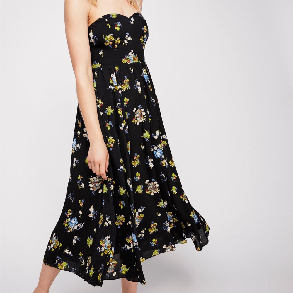 Free People Bella Babe Strapless Dress•sz6•NWT